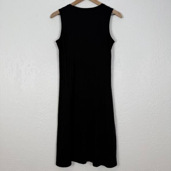 Wool& Flora Merino Wool Swing Dress Sleeveless Minimalist Elevated Basics Small - Picture 3 of 4